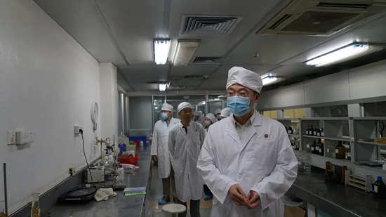廣藥集團第十一領導督查組董志剛總法律顧問到白云山潘高壽開展安全生產督查.jpg